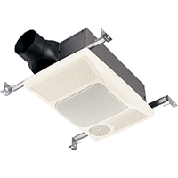Broan 100HFL Ventilation Bathroom Fan with Heater and Energy efficient lighting
