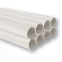 NuTone 3808 Semi-Rigid White PVC Tubing - 8 - 64 ft