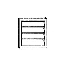 Broan 646 Louvered Wall Cap - White